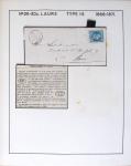 1867, Exceptionnelle étude sur N°29, avec planchage,