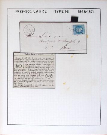 1867, Exceptionnelle étude sur N°29, avec planchage,