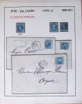 1867, Exceptionnelle étude sur N°29, avec planchage,