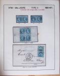 1867, Exceptionnelle étude sur N°29, avec planchage,