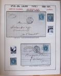 1867, Exceptionnelle étude sur N°29, avec planchage,