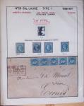 1867, Exceptionnelle étude sur N°29, avec planchage,