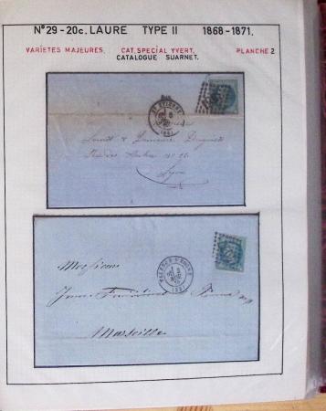 1867, Exceptionnelle étude sur N°29, avec planchage,