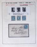 1867, Exceptionnelle étude sur N°29, avec planchage,