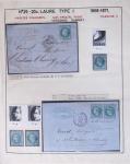 1867, Exceptionnelle étude sur N°29, avec planchage,