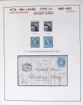 1867, Exceptionnelle étude sur N°29, avec planchage,