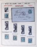 1867, Exceptionnelle étude sur N°29, avec planchage,