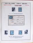 1867, Exceptionnelle étude sur N°29, avec planchage,