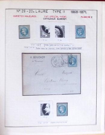 1867, Exceptionnelle étude sur N°29, avec planchage,