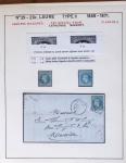 1867, Exceptionnelle étude sur N°29, avec planchage,