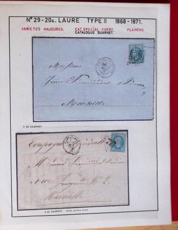 1867, Exceptionnelle étude sur N°29, avec planchage,