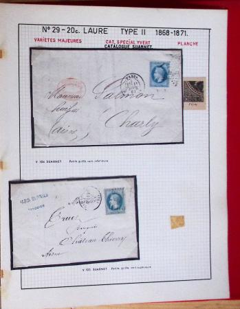 1867, Exceptionnelle étude sur N°29, avec planchage,
