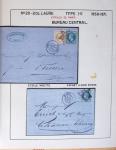 1867, Exceptionnelle étude sur N°29, avec planchage,
