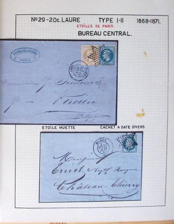 1867, Exceptionnelle étude sur N°29, avec planchage,