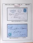 1867, Exceptionnelle étude sur N°29, avec planchage,