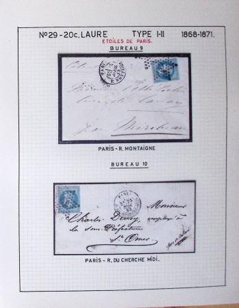 1867, Exceptionnelle étude sur N°29, avec planchage,