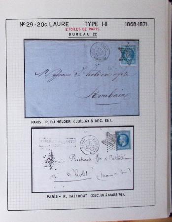 1867, Exceptionnelle étude sur N°29, avec planchage,