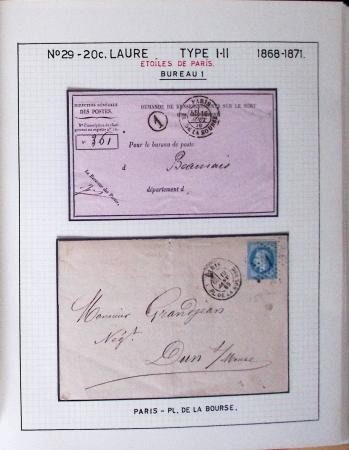 1867, Exceptionnelle étude sur N°29, avec planchage,