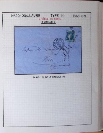 1867, Exceptionnelle étude sur N°29, avec planchage,