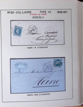 1867, Exceptionnelle étude sur N°29, avec planchage,