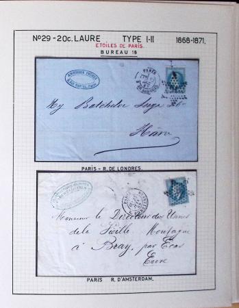 1867, Exceptionnelle étude sur N°29, avec planchage,