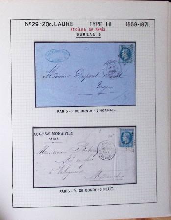 1867, Exceptionnelle étude sur N°29, avec planchage,