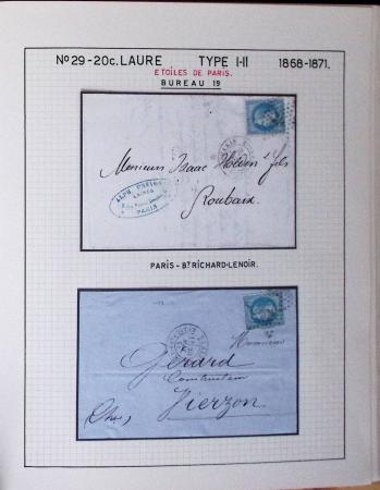 1867, Exceptionnelle étude sur N°29, avec planchage,