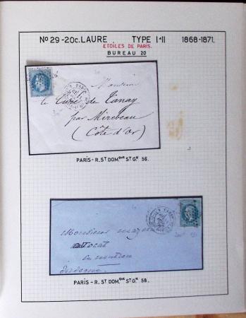 1867, Exceptionnelle étude sur N°29, avec planchage,