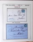 1867, Exceptionnelle étude sur N°29, avec planchage,
