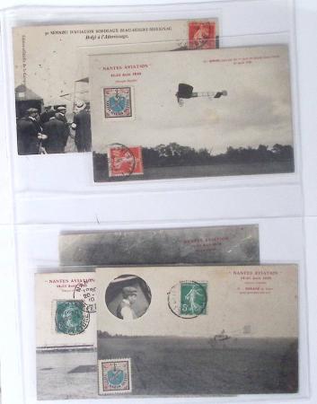 1902-2000, AEROPHILATELIE : Collection de cartes postales