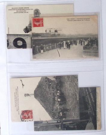 1902-2000, AEROPHILATELIE : Collection de cartes postales