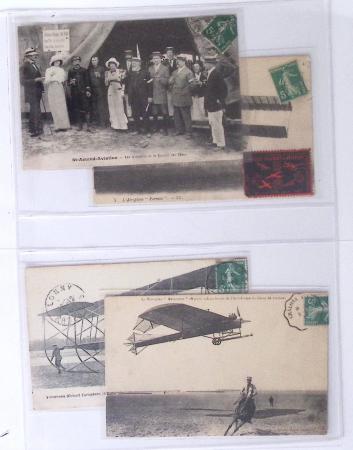 1902-2000, AEROPHILATELIE : Collection de cartes postales
