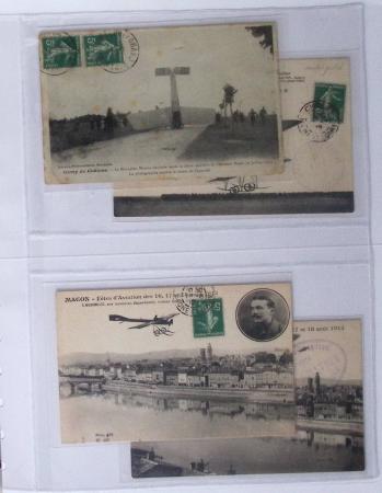 1902-2000, AEROPHILATELIE : Collection de cartes postales