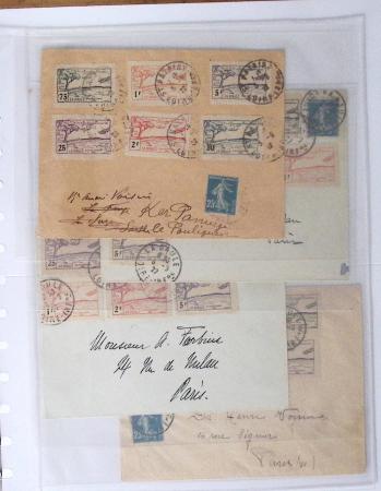 1902-2000, AEROPHILATELIE : Collection de cartes postales
