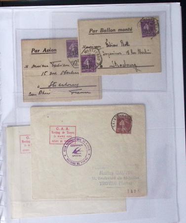 1902-2000, AEROPHILATELIE : Collection de cartes postales