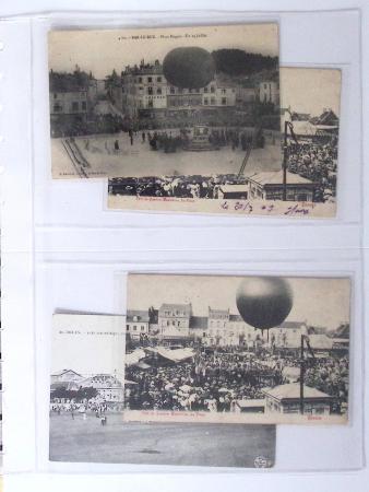 1902-2000, AEROPHILATELIE : Collection de cartes postales