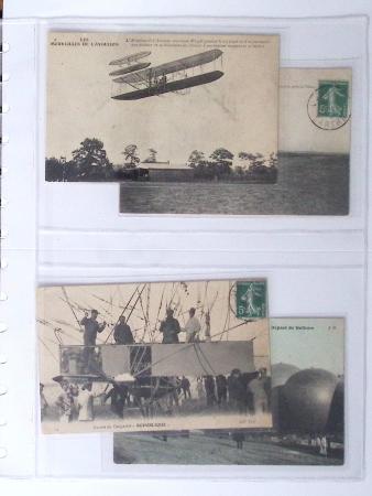 1902-2000, AEROPHILATELIE : Collection de cartes postales