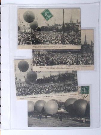 1902-2000, AEROPHILATELIE : Collection de cartes postales