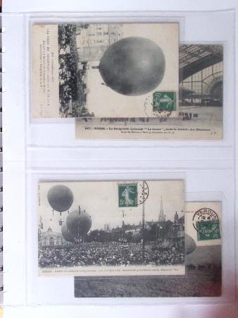 1902-2000, AEROPHILATELIE : Collection de cartes postales