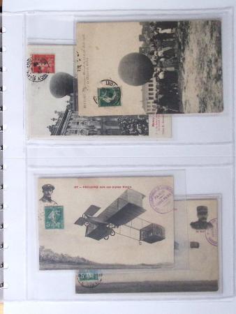 1902-2000, AEROPHILATELIE : Collection de cartes postales