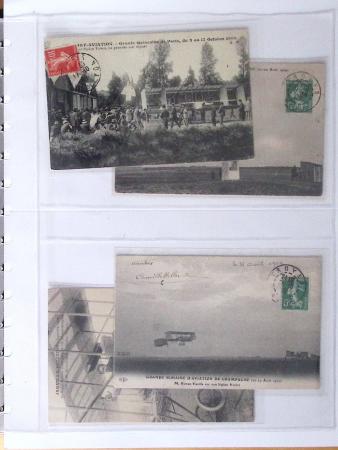 1902-2000, AEROPHILATELIE : Collection de cartes postales