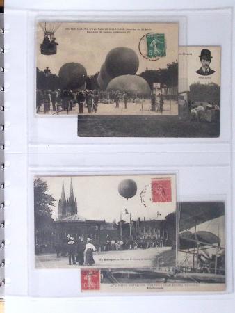 1902-2000, AEROPHILATELIE : Collection de cartes postales