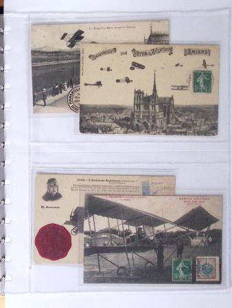 1902-2000, AEROPHILATELIE : Collection de cartes postales