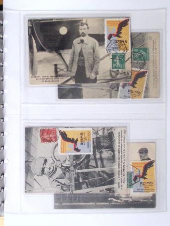 1902-2000, AEROPHILATELIE : Collection de cartes postales