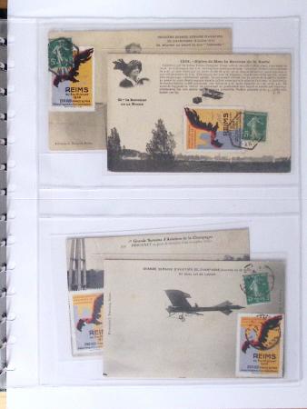 1902-2000, AEROPHILATELIE : Collection de cartes postales