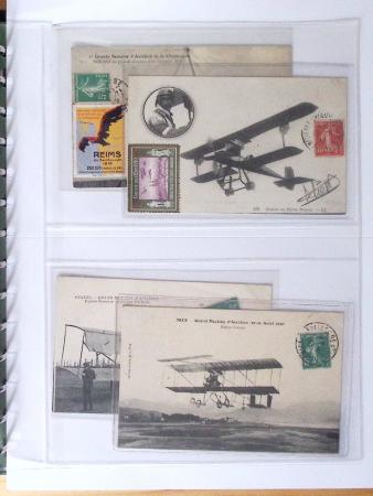 1902-2000, AEROPHILATELIE : Collection de cartes postales