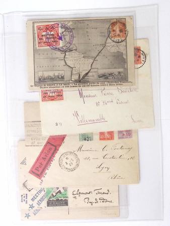 1902-2000, AEROPHILATELIE : Collection de cartes postales