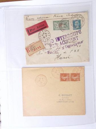 1902-2000, AEROPHILATELIE : Collection de cartes postales