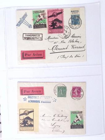 1902-2000, AEROPHILATELIE : Collection de cartes postales
