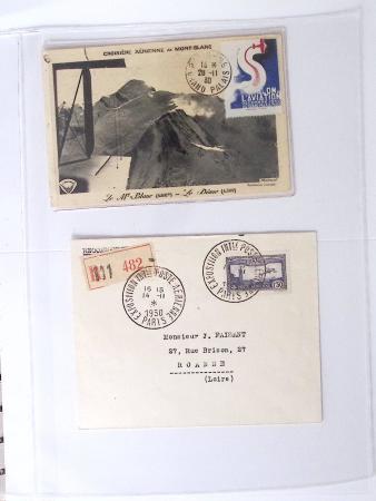 1902-2000, AEROPHILATELIE : Collection de cartes postales